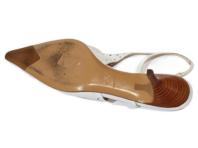 Chanel Heels White - view 5