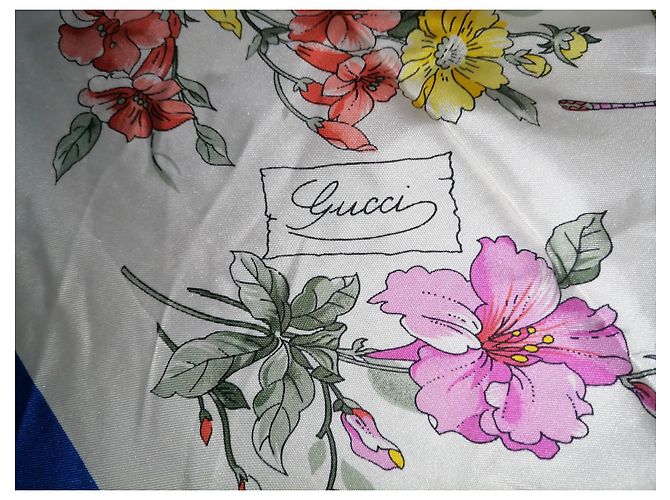 Marmont Sciarpa Gucci in seta floreale Multicolore - vista 4