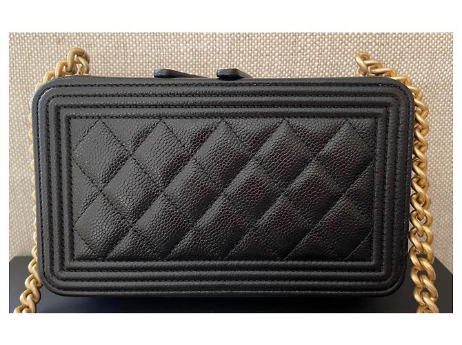 Boy Chanel Cartera con cadena dorada para teléfono de niño con cadena Negro - vista 2
