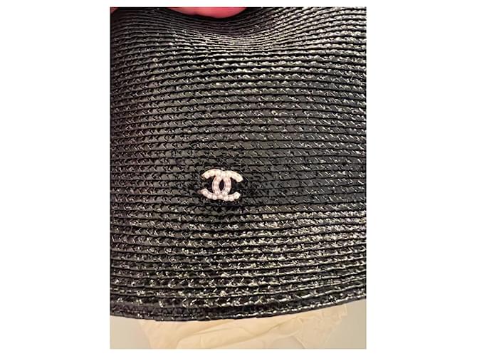 Cappello Chanel nero in poliammide - vista 3