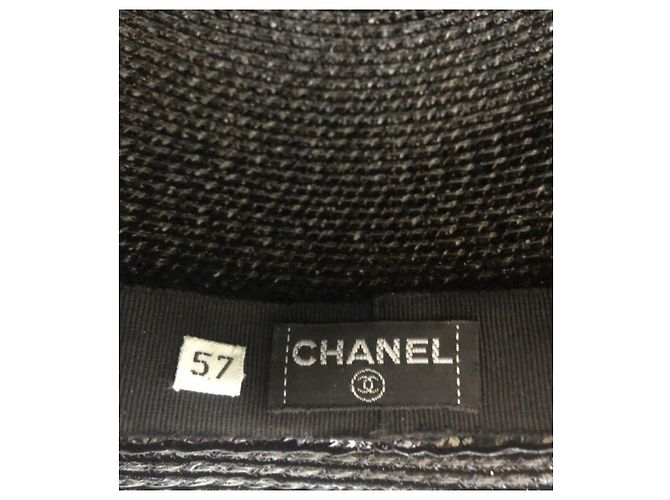 Cappello Chanel nero in poliammide - vista 5