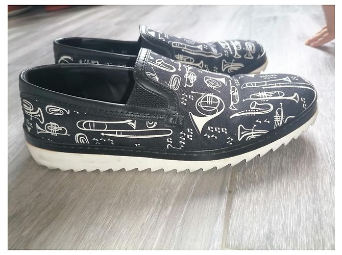 Dolce & Gabbana Slip on con stampa tromba Sneaker bassa Nero - vista 2