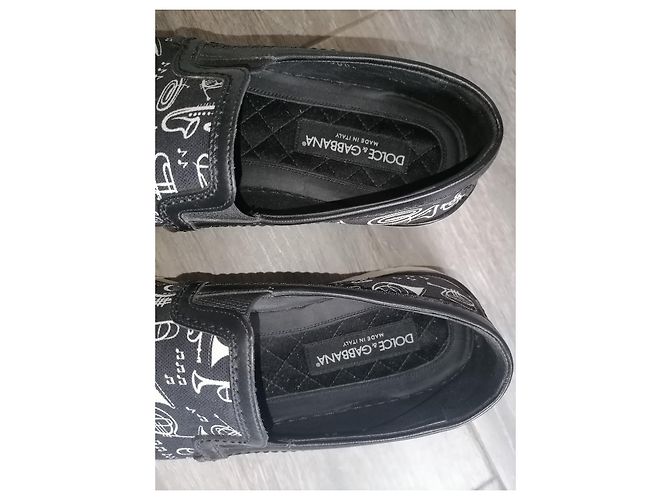Dolce & Gabbana Slip on con stampa tromba Sneaker bassa Nero - vista 4