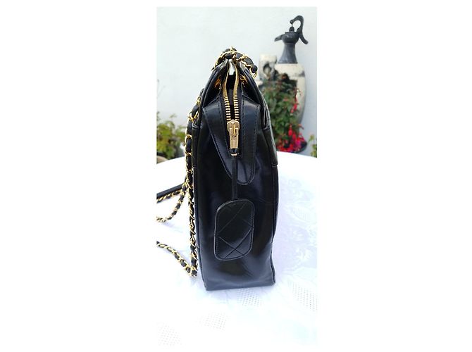 Bolsa Chanel com corrente acolchoada Preto - vista 13