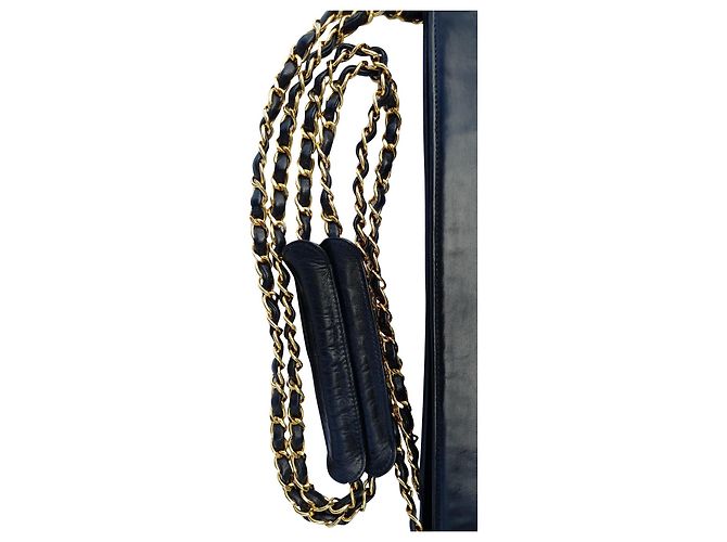 Bolsa Chanel com corrente acolchoada Preto - vista 14