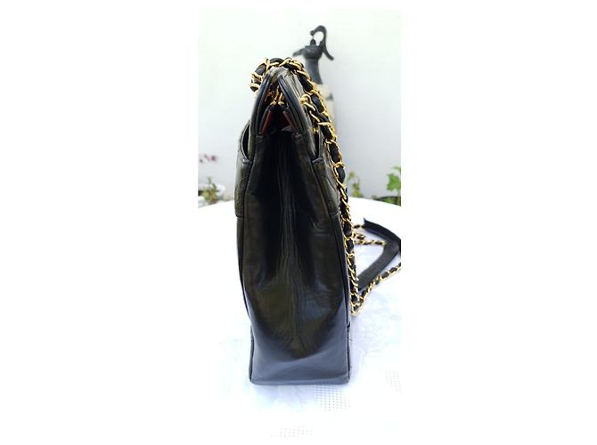 Bolsa Chanel com corrente acolchoada Preto - vista 15