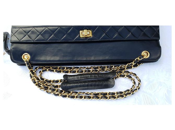 Bolsa Chanel com corrente acolchoada Preto - vista 4
