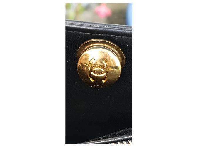 Bolsa Chanel com corrente acolchoada Preto - vista 9