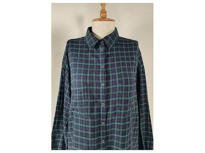 Camicia Tartan Set in Cotone Multicolore - vista 2