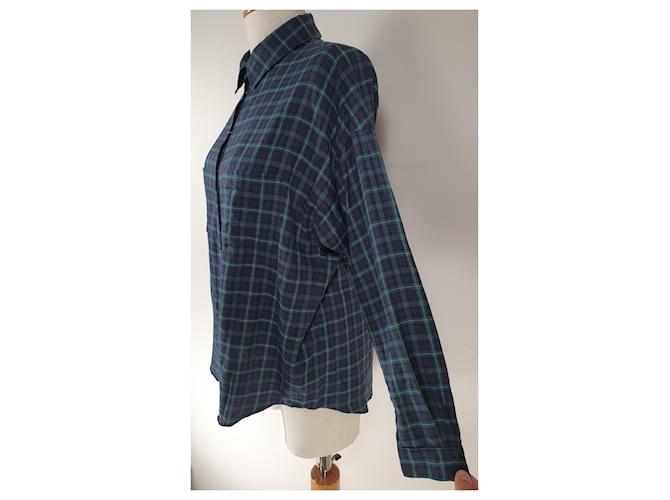 Camicia Tartan Set in Cotone Multicolore - vista 3