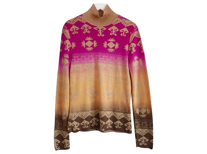 Christian Dior x John Gallianos Sturz 2002 Lurex Ombré-Pullover Mehrfarben - Ansicht 2