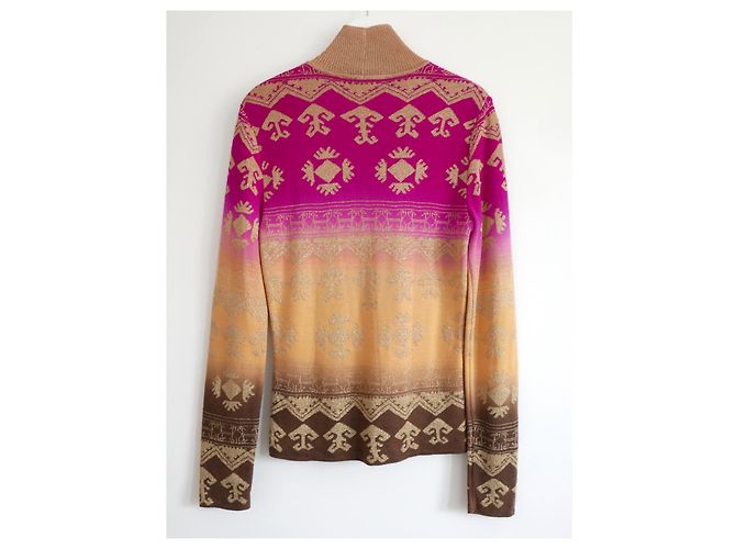 Christian Dior x John Gallianos Sturz 2002 Lurex Ombré-Pullover Mehrfarben - Ansicht 6