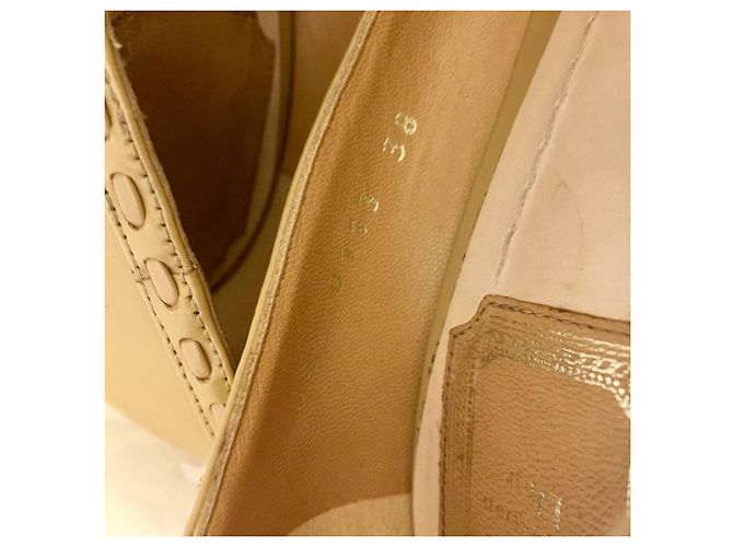 Zapato de salón Peep Toe Clair Cannage beige de Dior - vista 6