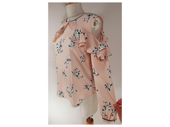 Ralph Lauren Rosa Blumenbluse aus Polyester Größe L Mehrfarben - Ansicht 2