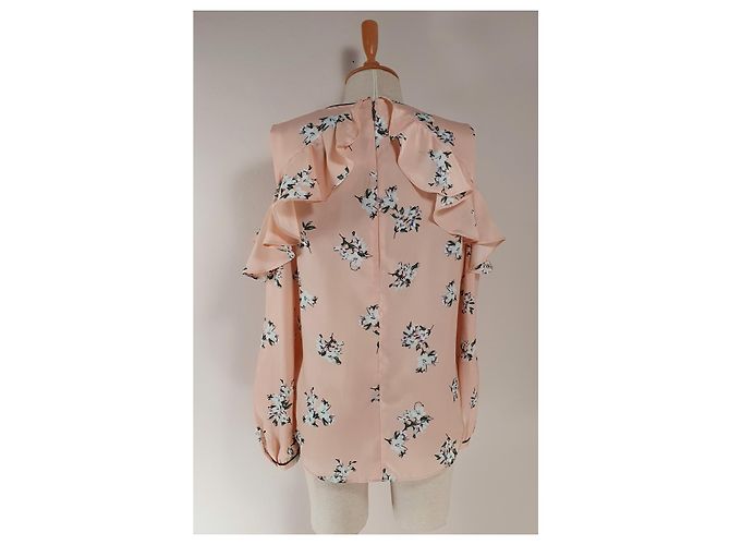 Ralph Lauren Rosa Blumenbluse aus Polyester Größe L Mehrfarben - Ansicht 3