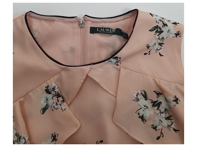 Ralph Lauren Rosa Blumenbluse aus Polyester Größe L Mehrfarben - Ansicht 4