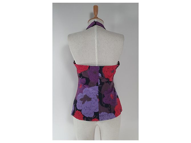 Top floral Karen Millen Multicor - vista 3