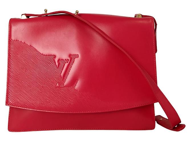 Louis Vuitton Opera shoulder bag in red leather ref.569474 Joli Closet