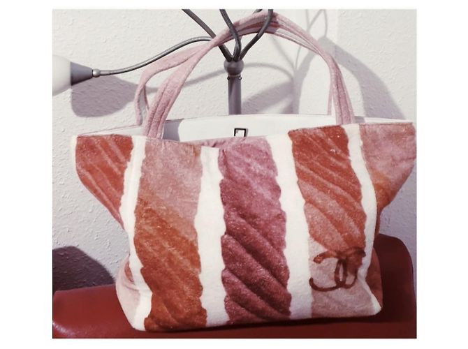 Chanel Taschen Pink Weiß Mehrfarben Fuschia - Ansicht 4