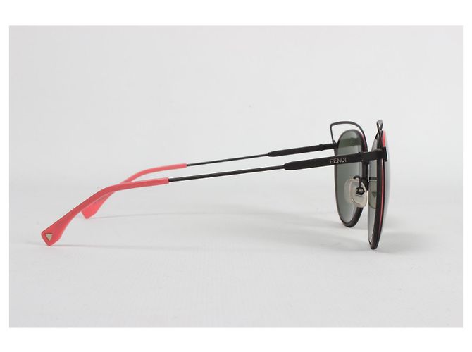 gafas de sol ojo de gato fendi Negro Metálico - vista 4