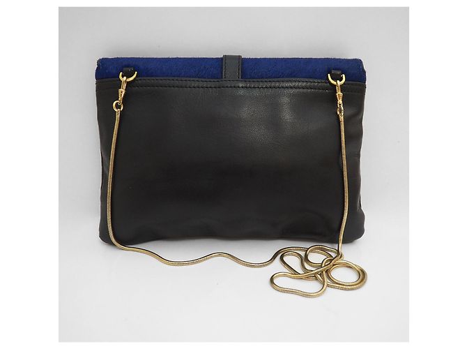 Pochette Reiss con catena a tracolla blu - vista 4