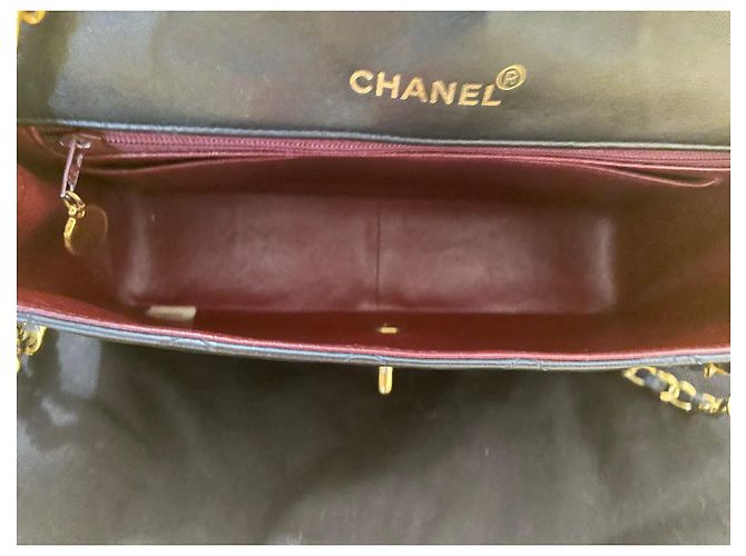 Borsa Chanel Diana Nera in Agnello Nappa Nero - vista 11