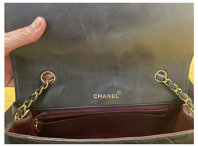 Borsa Chanel Diana Nera in Agnello Nappa Nero - vista 12