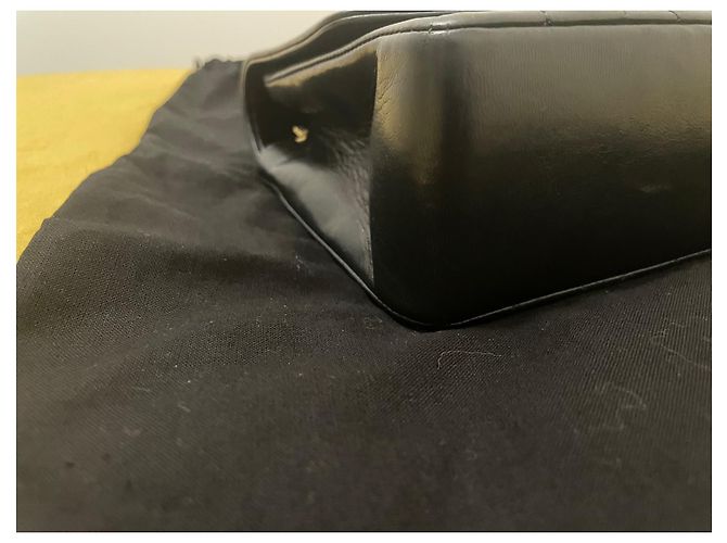 Borsa Chanel Diana Nera in Agnello Nappa Nero - vista 4