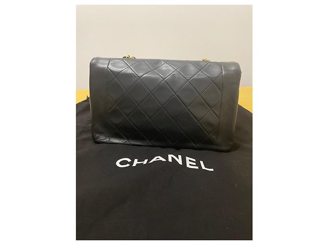 Borsa Chanel Diana Nera in Agnello Nappa Nero - vista 5