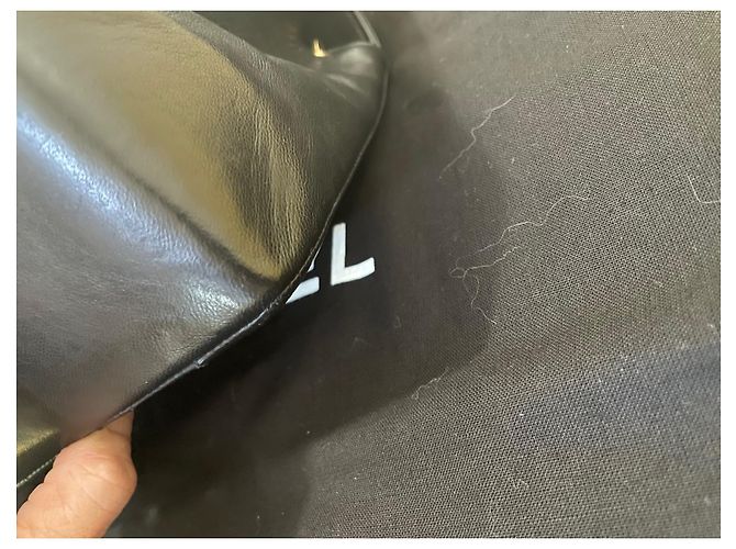 Borsa Chanel Diana Nera in Agnello Nappa Nero - vista 7