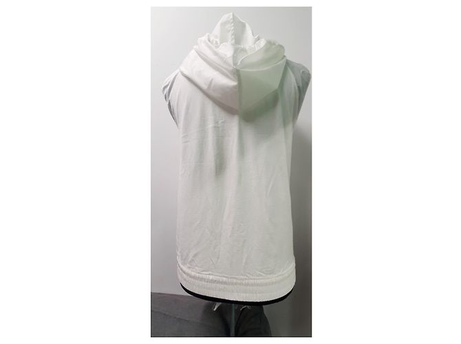 Chaleco blanco Chanel algodón poliéster 40 Plata - vista 2