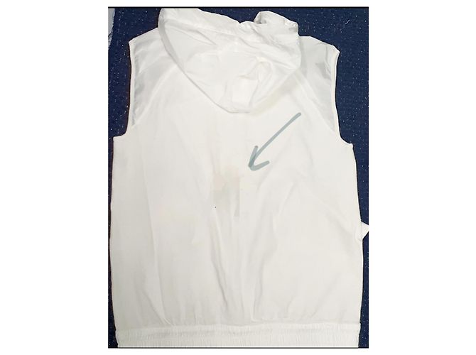 Chaleco blanco Chanel algodón poliéster 40 Plata - vista 7