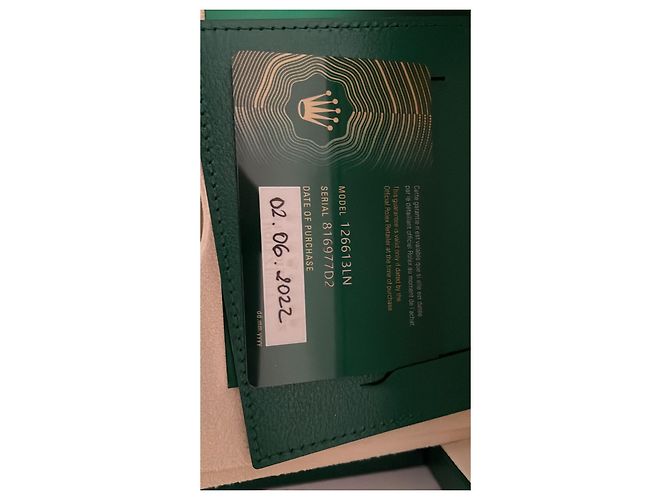 ROLEX Submariner data SS xYG nero 126613LN Argento - vista 6