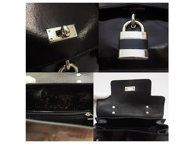 Minibolso negro de charol de Russell & Bromley - vista 12