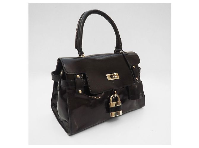 Minibolso negro de charol de Russell & Bromley - vista 2