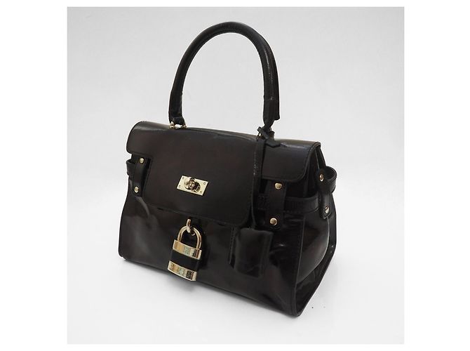 Minibolso negro de charol de Russell & Bromley - vista 3