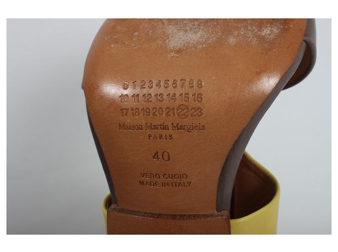 Sandali Maison Martin Margiela Grigio Giallo - vista 12