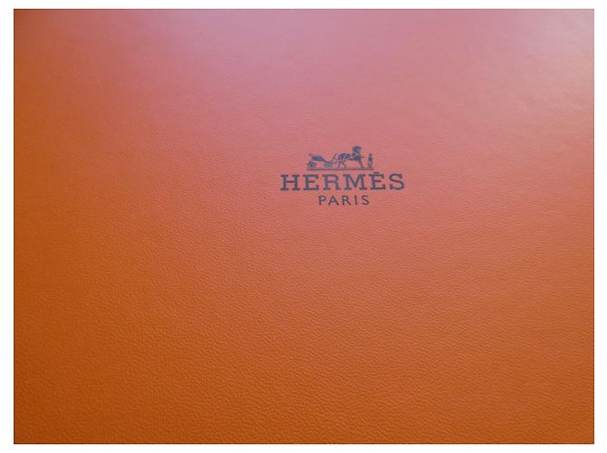 cofanetto completo per borsetta hermès birkin 30cms Arancione - vista 7