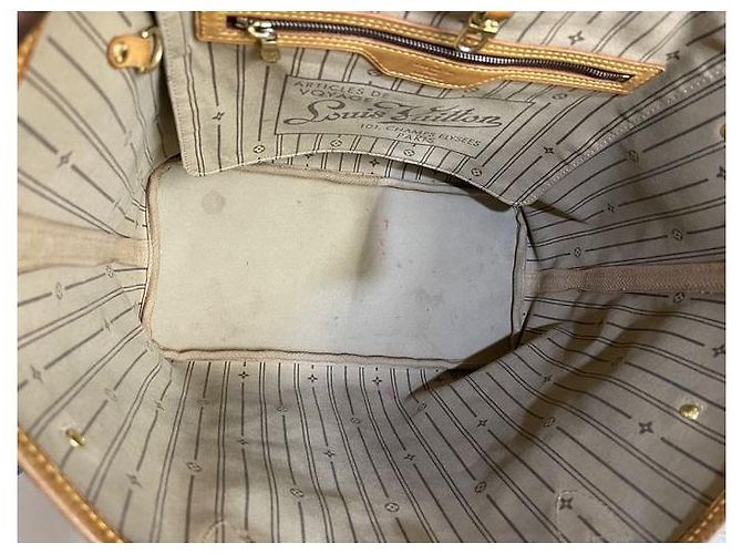 Louis Vuitton Neverfull Multicor Castanho escuro - vista 4