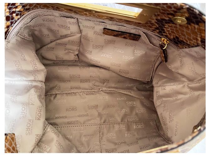 Sac à main Michael Kors Imprimé Python Cuir - vue 6