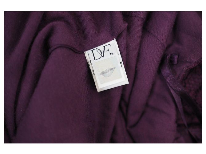 Diane Von Furstenberg DvF Katrina Spitzenkleid in Burgund Lila - Ansicht 11