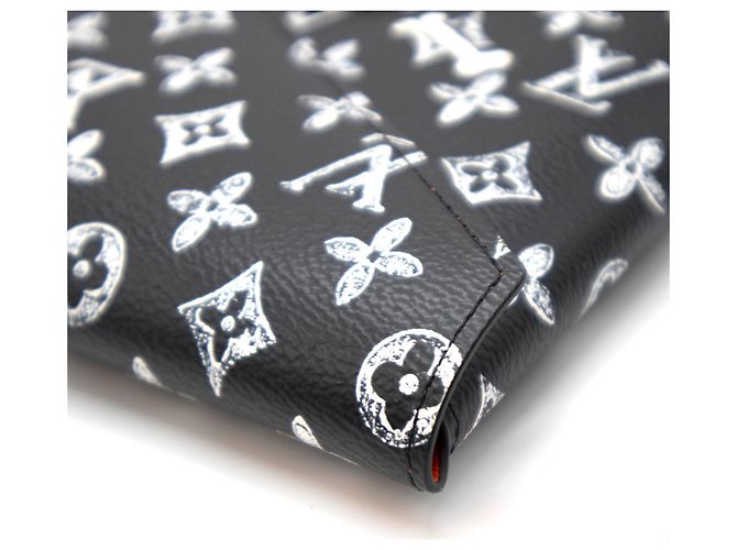 Organizer Louis Vuitton Kirigami Pochette nera Catogram Monogram Canvas Nero - vista 8