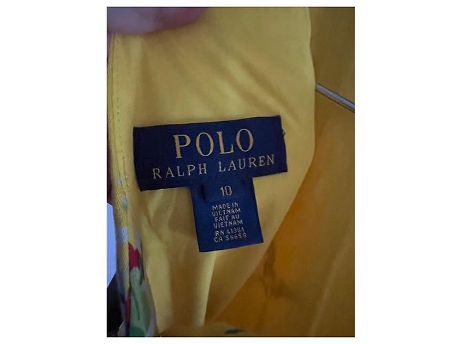Polo Ralph Lauren Kleid aus Baumwolle Blau Mädchen - Ansicht 8