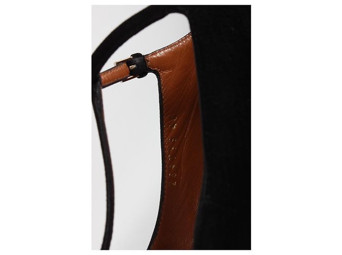 Sandali Gucci in scamosciato nero - vista 13