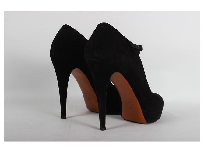 Sandali Gucci in scamosciato nero - vista 5