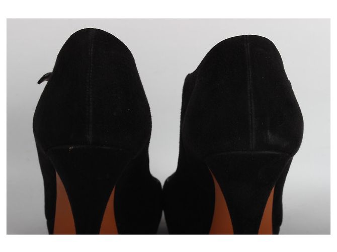 Sandali Gucci in scamosciato nero - vista 7