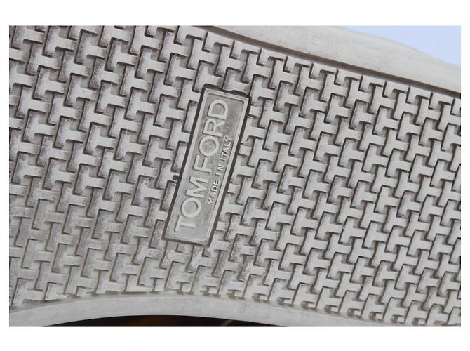 Baskets Tom Ford Cuir Doré Taille 39 - vue 15