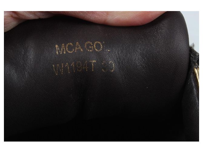 Baskets Tom Ford Cuir Doré Taille 39 - vue 17