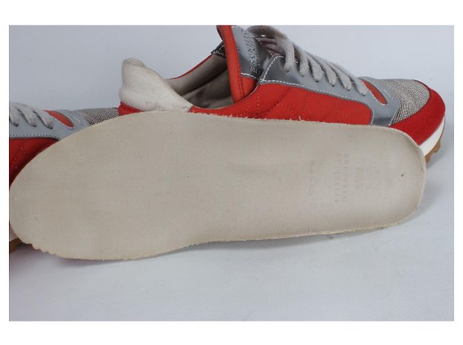 Sneakers Brunello Cucinelli. Argento Rosso Grigio - vista 12