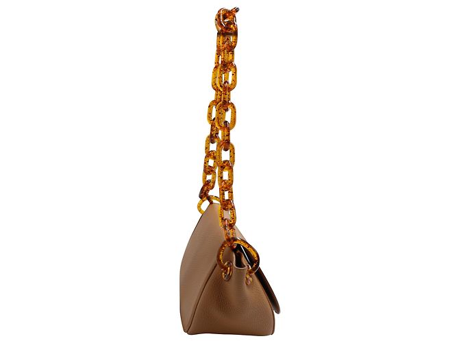 Borsa a spalla Simon Miller Bend in pelle in pelle marrone - vista 3